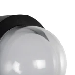 kelvo® NEXA KLV-101-0249 Φωτιστικό Τοίχου / Απλίκα LED 6W 360lm 180° AC 220-240V Αδιάβροχο IP65 Μπλε - Sanan SMD Chip & TÜV SÜD Driver - Μαύρο Ματ - Μ11 x Π8.5 x Υ11cm - 5 Χρόνια Εγγύηση