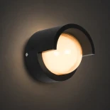 kelvo® NEXA KLV-101-0251 Φωτιστικό Τοίχου / Απλίκα LED 6W 480lm 180° AC 220-240V Αδιάβροχο IP65 Ultra Θερμό Λευκό 1800K - Sanan SMD Chip & TÜV SÜD Driver - Μαύρο Ματ - Μ11 x Π9 x Υ11cm - 5 Χρόνια Εγγύηση