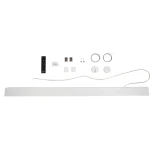 kelvo® ORION KLV-101-0363-V3 Γραμμικό Φωτιστικό Τοίχου / Απλίκα LED 72W 7200lm 120° AC 220-240V IP20 Ρυθμιζόμενο Λευκό CCT με Χειριστήριο από 2700K έως 6000K Dimmable - Lumileds SMD Chip - Λευκό Ματ - Μ120 x Π5 x Υ7.5cm - 3 Χρόνια Εγγύηση