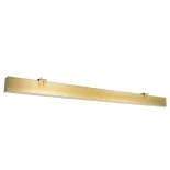 kelvo® ORION KLV-101-0364-V3 Γραμμικό Φωτιστικό Τοίχου / Απλίκα LED 72W 7200lm 120° AC 220-240V IP20 Ρυθμιζόμενο Λευκό CCT με Χειριστήριο από 2700K έως 6000K Dimmable - Lumileds SMD Chip - Χρυσό Πλατίνα - Μ120 x Π5 x Υ7.5cm - 3 Χρόνια Εγγύηση
