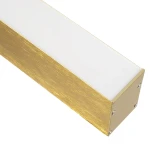 kelvo® ORION KLV-101-0364 Γραμμικό Κρεμαστό Φωτιστικό Οροφής LED 72W 7200lm 120° AC 220-240V IP20 Ρυθμιζόμενο Λευκό CCT με Χειριστήριο από 2700K έως 6000K Dimmable - Lumileds SMD Chip - Χρυσό Πλατίνα - Μ120 x Π5 x Υ7cm - 3 Χρόνια Εγγύηση
