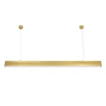 kelvo® ORION KLV-101-0364 Γραμμικό Κρεμαστό Φωτιστικό Οροφής LED 72W 7200lm 120° AC 220-240V IP20 Ρυθμιζόμενο Λευκό CCT με Χειριστήριο από 2700K έως 6000K Dimmable - Lumileds SMD Chip - Χρυσό Πλατίνα - Μ120 x Π5 x Υ7cm - 3 Χρόνια Εγγύηση