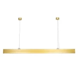 kelvo® ORION KLV-101-0364 Γραμμικό Κρεμαστό Φωτιστικό Οροφής LED 72W 7200lm 120° AC 220-240V IP20 Ρυθμιζόμενο Λευκό CCT με Χειριστήριο από 2700K έως 6000K Dimmable - Lumileds SMD Chip - Χρυσό Πλατίνα - Μ120 x Π5 x Υ7cm - 3 Χρόνια Εγγύηση