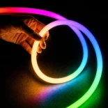 kelvo® AURAFLEX KLV-101-0509 Ψηφιακή Pixel Addressable Ταινία Neon Flex LED 14W/m 840lm/m 360° DC 24V Αδιάβροχο IP65 120 x SMD5054 Chip/m 20 x Pixel/m Πολύχρωμο RGB+WW Dimmable SPI/TTL Protocol IC TM1814 - Sanan SMD Chip - Μ1000 x Π2 x Υ2cm - Ρολό 10 Μέτρ