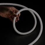 kelvo® GLOWFLEX KLV-101-0515 Ψηφιακή Pixel Addressable Ταινία Neon Flex με Πλεκτή Υφασμάτινη Επένδυση LED 14W/m 840lm/m 360° DC 24V Αδιάβροχο IP65 120 x SMD5054 Chip/m 20 x Pixel/m Πολύχρωμο RGB+WW Dimmable SPI/TTL Protocol IC TM1814 - Sanan SMD Chip - Μ1