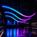 kelvo® GLOWFLEX KLV-101-0518 Ψηφιακή Pixel Addressable Ταινία Neon Flex με Πλεκτή Υφασμάτινη Επένδυση LED 14W/m 840lm/m 360° DC 24V Αδιάβροχο IP65 120 x SMD5054 Chip/m 20 x Pixel/m Πολύχρωμο RGB+WW Dimmable SPI/TTL Protocol IC TM1814 - Sanan SMD Chip - Μ1