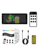 GLOBOSTAR® MATRIX GLB-106-0001 Εύκαμπτη Κυλιόμενη Ψηφιακή Επιγραφή 17.3x7cm P4 32x16 Pixel LED 10W DC 5V 2A με USB 2.0 Αδιάβροχο IP65 Πολύχρωμο RGB - Bluetooth Control μέσω iPIXEL APP - Μ17.3 x Π0.2 x Υ7cm - 2 Χρόνια Εγγύηση
