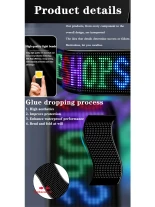 GLOBOSTAR® MATRIX GLB-106-0001 Εύκαμπτη Κυλιόμενη Ψηφιακή Επιγραφή 17.3x7cm P4 32x16 Pixel LED 10W DC 5V 2A με USB 2.0 Αδιάβροχο IP65 Πολύχρωμο RGB - Bluetooth Control μέσω iPIXEL APP - Μ17.3 x Π0.2 x Υ7cm - 2 Χρόνια Εγγύηση