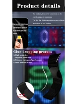GLOBOSTAR® MATRIX GLB-106-0002 Εύκαμπτη Κυλιόμενη Ψηφιακή Επιγραφή 37.4x9.2cm P5 64x16 Pixel LED 10W DC 5V 2A με USB 2.0 Αδιάβροχο IP65 Πολύχρωμο RGB - Bluetooth Control μέσω iPIXEL APP - Μ37.4 x Π0.2 x Υ9.2cm - 2 Χρόνια Εγγύηση