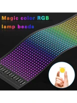 GLOBOSTAR® MATRIX GLB-106-0002 Εύκαμπτη Κυλιόμενη Ψηφιακή Επιγραφή 37.4x9.2cm P5 64x16 Pixel LED 10W DC 5V 2A με USB 2.0 Αδιάβροχο IP65 Πολύχρωμο RGB - Bluetooth Control μέσω iPIXEL APP - Μ37.4 x Π0.2 x Υ9.2cm - 2 Χρόνια Εγγύηση