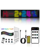 GLOBOSTAR® MATRIX GLB-106-0003 Εύκαμπτη Κυλιόμενη Ψηφιακή Επιγραφή 59.5x12cm P6 96x16 Pixel LED 10W DC 5V 2A με USB 2.0 Αδιάβροχο IP65 Πολύχρωμο RGB - Bluetooth Control μέσω iPIXEL APP - Μ59.5 x Π0.2 x Υ12cm - 2 Χρόνια Εγγύηση