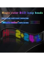 GLOBOSTAR® MATRIX GLB-106-0003 Εύκαμπτη Κυλιόμενη Ψηφιακή Επιγραφή 59.5x12cm P6 96x16 Pixel LED 10W DC 5V 2A με USB 2.0 Αδιάβροχο IP65 Πολύχρωμο RGB - Bluetooth Control μέσω iPIXEL APP - Μ59.5 x Π0.2 x Υ12cm - 2 Χρόνια Εγγύηση