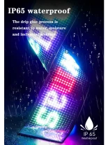 GLOBOSTAR® MATRIX GLB-106-0003 Εύκαμπτη Κυλιόμενη Ψηφιακή Επιγραφή 59.5x12cm P6 96x16 Pixel LED 10W DC 5V 2A με USB 2.0 Αδιάβροχο IP65 Πολύχρωμο RGB - Bluetooth Control μέσω iPIXEL APP - Μ59.5 x Π0.2 x Υ12cm - 2 Χρόνια Εγγύηση