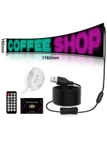 GLOBOSTAR® MATRIX GLB-106-0005 Εύκαμπτη Κυλιόμενη Ψηφιακή Επιγραφή 176.2x19.2cm P9 192x16 Pixel LED 10W DC 5V 2A με USB 2.0 Αδιάβροχο IP65 Πολύχρωμο RGB - Bluetooth Control μέσω iPIXEL APP - Μ176.2 x Π0.4 x Υ19.2cm - 2 Χρόνια Εγγύηση