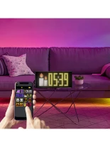 GLOBOSTAR® MATRIX GLB-106-0006 Κυλιόμενη Ψηφιακή Επιγραφή / Κορνίζα 27x12cm P4 48x24 Pixel LED 10W AC 220-240V Αδιάβροχο IP65 Πολύχρωμο RGB - Bluetooth Control μέσω iPIXEL APP - Μ28 x Π0.4 x Υ12cm - 2 Χρόνια Εγγύηση