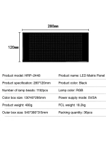 GLOBOSTAR® MATRIX GLB-106-0006 Κυλιόμενη Ψηφιακή Επιγραφή / Κορνίζα 27x12cm P4 48x24 Pixel LED 10W AC 220-240V Αδιάβροχο IP65 Πολύχρωμο RGB - Bluetooth Control μέσω iPIXEL APP - Μ28 x Π0.4 x Υ12cm - 2 Χρόνια Εγγύηση