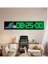 GLOBOSTAR® MATRIX GLB-106-0012 Εύκαμπτη Κυλιόμενη Ψηφιακή Επιγραφή 145x28cm P7 192x32 Pixel LED 20W AC 220-240V Αδιάβροχο IP65 Πολύχρωμο RGB - Bluetooth Control μέσω iPIXEL APP - Μ145 x Π0.4 x Υ28cm - 2 Χρόνια Εγγύηση