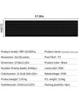GLOBOSTAR® MATRIX GLB-106-0012 Εύκαμπτη Κυλιόμενη Ψηφιακή Επιγραφή 145x28cm P7 192x32 Pixel LED 20W AC 220-240V Αδιάβροχο IP65 Πολύχρωμο RGB - Bluetooth Control μέσω iPIXEL APP - Μ145 x Π0.4 x Υ28cm - 2 Χρόνια Εγγύηση