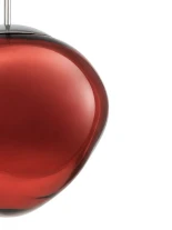 GLOBOSTAR® DIXAR 00763 Μοντέρνο Κρεμαστό Φωτιστικό Οροφής με Ντουί 1 x E27 AC 220-240V IP20 - Κόκκινο - Μ36 x Π36 x Υ45cm