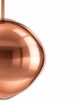 GLOBOSTAR® DIXAR 01461 Μοντέρνο Κρεμαστό Φωτιστικό Οροφής με Ντουί 1 x E27 AC 220-240V IP20 - Χάλκινο - Μ28 x Π28 x Υ40cm