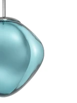 GLOBOSTAR® DIXAR 01463 Μοντέρνο Κρεμαστό Φωτιστικό Οροφής με Ντουί 1 x E27 AC 220-240V IP20 - Μπλε - Μ28 x Π28 x Υ40cm