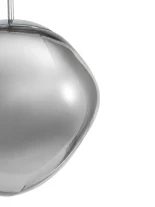 GLOBOSTAR® DIXAR 01464 Μοντέρνο Κρεμαστό Φωτιστικό Οροφής με Ντουί 1 x E27 AC 220-240V IP20 - Γκρι & Ασημί - Μ36 x Π36 x Υ45cm