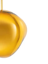 GLOBOSTAR® DIXAR 01466 Μοντέρνο Κρεμαστό Φωτιστικό Οροφής με Ντουί 1 x E27 AC 220-240V IP20 - Χρυσό - Μ36 x Π36 x Υ45cm