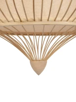 GLOBOSTAR® HIBISCUS 01781 Boho Κρεμαστό Φωτιστικό Οροφής με Ντουί 1 x E27 AC 220-240V IP20 - Μπεζ - Μ100 x Π100 x Υ100cm