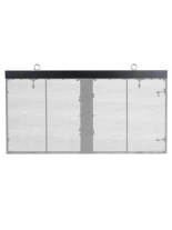 GLOBOSTAR® HANGING 41048 Σύστημα Κρέμασης για TRUEVIEW Διάφανες Οθόνες LED Video Wall με Διαστάσεις Καμπίνας 100x50cm - Μ100 x Π3.5 x Υ5cm