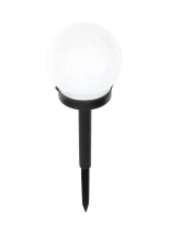 GLOBOSTAR® SOLARGLOBE 71471 Διακοσμητικό Φωτιστικό Κήπου LED 1W 50lm 240° DC 5V με Φωτοβολταϊκό Panel 5V 0.1W & Επαναφορτιζόμενη Μπαταρία Li-ion 3.2V 300mAh Αδιάβροχο IP65 Θερμό Λευκό 2700K - Μ10 x Π10 x Υ33cm - 2 Χρόνια Εγγύηση