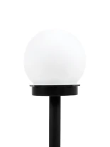 GLOBOSTAR® SOLARGLOBE 71471 Διακοσμητικό Φωτιστικό Κήπου LED 1W 50lm 240° DC 5V με Φωτοβολταϊκό Panel 5V 0.1W & Επαναφορτιζόμενη Μπαταρία Li-ion 3.2V 300mAh Αδιάβροχο IP65 Θερμό Λευκό 2700K - Μ10 x Π10 x Υ33cm - 2 Χρόνια Εγγύηση
