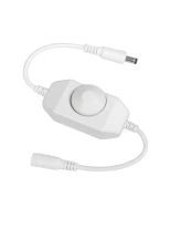 GLOBOSTAR® 73305 CORE Dimmer 1CH DC 12-24V 5A 120W Max IP20 - Rotary Dimming - Λευκό - M6.5xΠ3xΥ3.5cm - 2 Χρόνια Εγγύηση