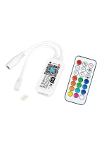 GLOBOSTAR® 73430 AURORA RGB+CCT Controller 5CH DC 12-24V 4A 100W Max IP20 - WiFi + RF 2.4GHz Ασύρματο Χειριστήριο - M5.5xΠ3xΥ2cm - 2 Χρόνια Εγγύηση