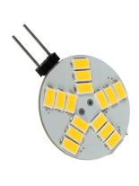 GLOBOSTAR® G4SIDE 76101 Λάμπα G4 LED 4.5W 405lm 120° DC 12-24V IP20 Θερμό Λευκό 2700K Dimmable - Sanan SMD Chip - Side Pin - Μ3 x Π3 x Υ0.8cm - 2 Χρόνια Εγγύηση