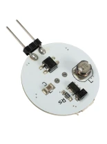 GLOBOSTAR® G4SIDE 76101 Λάμπα G4 LED 4.5W 405lm 120° DC 12-24V IP20 Θερμό Λευκό 2700K Dimmable - Sanan SMD Chip - Side Pin - Μ3 x Π3 x Υ0.8cm - 2 Χρόνια Εγγύηση