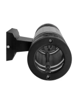 GLOBOSTAR® ORION 77887 Μοντέρνο Φωτιστικό Τοίχου - Απλίκα με Ντουί 2 x GU10 AC 220-240V Αδιάβροχο IP65 - Μαύρο Ματ - Μ9 x Π15 x Υ35.5cm