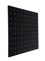 GloboStar® 90117 Digital Pixel Addressable Facade Panel - Ψηφιακό Πάνελ Πρόσοψης Κτιρίων LED SMD 3535 75W/m2 100LED/m2 100PIXEL/m2 SPI/TTL Protocol IC UCS512B 4500lm/m2 120° DC 12V IP67 RGB - Μαύρο Σώμα - Μ100 x Π100 x Υ3cm