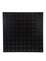 GloboStar® 90117 Digital Pixel Addressable Facade Panel - Ψηφιακό Πάνελ Πρόσοψης Κτιρίων LED SMD 3535 75W/m2 100LED/m2 100PIXEL/m2 SPI/TTL Protocol IC UCS512B 4500lm/m2 120° DC 12V IP67 RGB - Μαύρο Σώμα - Μ100 x Π100 x Υ3cm