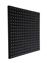 GloboStar® 90118 Digital Pixel Addressable Facade Panel - Ψηφιακό Πάνελ Πρόσοψης Κτιρίων LED SMD 3535 225W/m2 300LED/m2 300PIXEL/m2 SPI/TTL Protocol IC UCS512B 13500lm/m2 120° DC 12V IP67 RGB - Μαύρο Σώμα - Μ100 x Π100 x Υ3cm