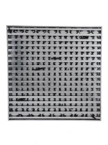 GloboStar® 90118 Digital Pixel Addressable Facade Panel - Ψηφιακό Πάνελ Πρόσοψης Κτιρίων LED SMD 3535 225W/m2 300LED/m2 300PIXEL/m2 SPI/TTL Protocol IC UCS512B 13500lm/m2 120° DC 12V IP67 RGB - Μαύρο Σώμα - Μ100 x Π100 x Υ3cm