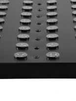 GloboStar® 90118 Digital Pixel Addressable Facade Panel - Ψηφιακό Πάνελ Πρόσοψης Κτιρίων LED SMD 3535 225W/m2 300LED/m2 300PIXEL/m2 SPI/TTL Protocol IC UCS512B 13500lm/m2 120° DC 12V IP67 RGB - Μαύρο Σώμα - Μ100 x Π100 x Υ3cm