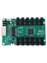 GloboStar® CARDULCO ZH-T12 90387 Professional LED Receiving Card 12 x HUB75 - Κάρτα Καναλιών για Ψηφιακές Οθόνες LED Video Wall - Loading Area W128 x H768 - Gray Level 65536 - Gigabit Network Linkable - DC 3.5~6V - IP20 Μ14.8 x Π9.6 x Υ1.7cm