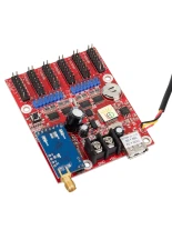 GloboStar® 90389 Ασύρματος Controller WiFi TF-M6UW-6 με Είσοδο USB και Αισθητήρα Θερμοκρασίας με 6 Εξόδους HUB για Μονόχρωμη Κυλιόμενη Πινακίδα LED