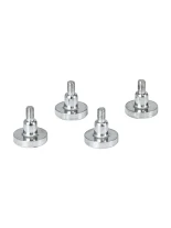 GloboStar® 90781 Σετ 4 Τεμ. Μαγνητικών Στηριγμάτων για LED Module Πινακίδων