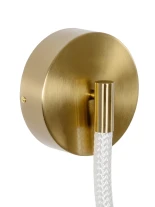 kelvo® LASSO KLV-101-0506 Φωτιστικό Τοίχου / Απλίκα LED 32W 3200lm 360° AC 220-240V IP20 Ρυθμιζόμενο Λευκό CCT με Διακόπτη στο Driver 2700K/4500K/6000K Triac Dimmable - Lumileds SMD Chip & ENEC/TÜV Driver - Σατινέ Χρυσό Βούρτσας - Μ120 x Π8 x Υ35cm - 5 Χρ