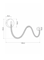kelvo® LASSO KLV-101-0506 Φωτιστικό Τοίχου / Απλίκα LED 32W 3200lm 360° AC 220-240V IP20 Ρυθμιζόμενο Λευκό CCT με Διακόπτη στο Driver 2700K/4500K/6000K Triac Dimmable - Lumileds SMD Chip & ENEC/TÜV Driver - Σατινέ Χρυσό Βούρτσας - Μ120 x Π8 x Υ35cm - 5 Χρ