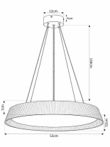 kelvo® LUMORA KLV-101-0583 Κρεμαστό Φωτιστικό Οροφής LED 36W 3600lm 120° AC 220-240V IP20 Ρυθμιζόμενο Λευκό CCT με Διακόπτη στο Driver 2700K/4500K/6000K Triac Dimmable - Lumileds SMD Chip & ENEC/TÜV Driver - Λευκό Ματ & Εφέ Ξύλου - Μ53 x Π53 x Υ7cm - 5 Χρ