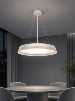 kelvo® LUMORA KLV-101-0585 Κρεμαστό Φωτιστικό Οροφής LED 36W 3600lm 120° AC 220-240V IP20 Ρυθμιζόμενο Λευκό CCT με Διακόπτη στο Driver 2700K/4500K/6000K Triac Dimmable - Lumileds SMD Chip & ENEC/TÜV Driver - Διάφανο - Μ53 x Π53 x Υ7cm - 5 Χρόνια Εγγύηση