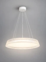 kelvo® LUMORA KLV-101-0585 Κρεμαστό Φωτιστικό Οροφής LED 36W 3600lm 120° AC 220-240V IP20 Ρυθμιζόμενο Λευκό CCT με Διακόπτη στο Driver 2700K/4500K/6000K Triac Dimmable - Lumileds SMD Chip & ENEC/TÜV Driver - Διάφανο - Μ53 x Π53 x Υ7cm - 5 Χρόνια Εγγύηση