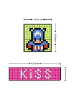 GLOBOSTAR® MATRIX GLB-106-0016 Κυλιόμενη Ψηφιακή Επιγραφή 40x40cm P24.6 32x32 Pixel LED 20W AC 220-240V IP20 Πολύχρωμο RGB - Bluetooth Control μέσω iPIXEL APP - Μ40 x Π2.6 x Υ40cm - 2 Χρόνια Εγγύηση